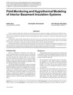 Field Monitoring and Hygrothermal Modeling of Interior Basement Insulation Systems
