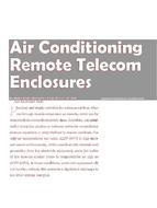 Air Conditioning Remote Telecom Enclosures