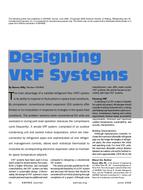 Designing VRF Systems