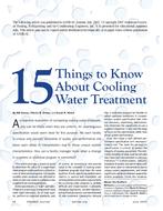 15 Things to Know About Cooling Water Treatment