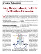 Emerging Technologies: Using Molten-Carbonate Fuel Cells for Distributed Generation