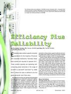 Efficiency Plus Reliability