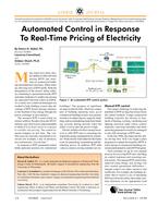 Automated Control in Response to Real-Time Pricing of Electricity
