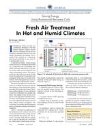Fresh Air Treatment in Hot and Humid Climates