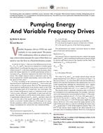 Pumping Energy and Variable Frequency Drives