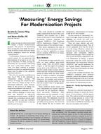 Measuring Energy Savings for Modernization Projects