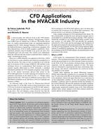 CFD Applications in the HVAC&R Industry