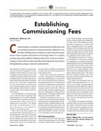 Establishing Commissioning Fees