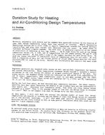 HI-85-05-5 — Duration Study for Heating and Air-Conditioning Design Temperatures
