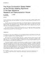 HI-85-06-4 — The Pulse Combustion Space Heater as the Primary Heating Appliance in the Gas Appliance Research and Demonstration House