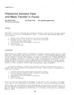 HI-85-07-4 — Interaction between Heat and Mass Transfer in Food