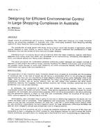 HI-85-12-1 — Designing for Efficient Environmental Control in Large Shopping Complexes in Australia