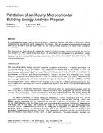 HI-85-13-4 — Validation of Hourly Microcomputer Building Energy Analysis Program