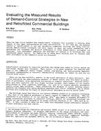 HI-85-19-1 — Evaluating the Measured Results of Demand-Control Strategies in New and Retrofitted Commercial Buildings
