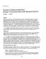 HI-85-19-2 — Southern California Building Avoids Time-of-Use Rate with Demand Control
