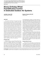 LB-07-025 — Binary Enthalpy Wheel Humidification Control in Dedicated Outdoor Air Systems