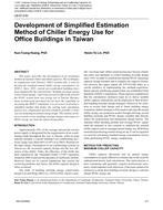 LB-07-030 — Development of Simplified Estimation Method of Chiller Energy Use for Office Buildings in Taiwan