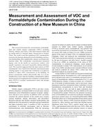 LB-07-038 — Measurement and Assessment of VOC and Formaldehyde Contamination During the Construction of a New Museum in China