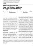 LO-09-009 — Reliability of Transient Heat and Moisture Modeling for Hygroscopic Buffering