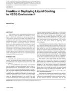 LO-09-018 — Hurdles in Deploying Liquid Cooling in NEBS Environment