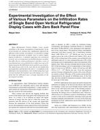 LO-09-022 — Experimental Investigation of the Effect of Various Parameters on the Infiltration Rates of Single Band Open Vertical Refrigerated Display Cases with Zero Back Panel Flow