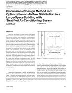 LO-09-031 — Discussion of Design Method and Optimization on Airflow Distribution in a Large-Space Building with Stratified Air-Conditioning System