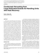 LO-09-054 — Condensate Harvesting from Large Dedicated Outside Air-Handling Units with Heat Recovery