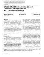 LO-09-058 — Effects of Jet Inclination Angle and Geometrical Parameters on Air Curtain Performance