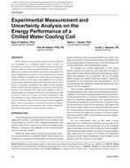 LO-09-064 — Experimental Measurement and Uncertainty Analysis on the Energy Performance of a Chilled Water Cooling Coil