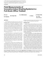 LO-09-067 — Field Measurements of Innovative Indoor Shading Systems in a Full-Scale Office Testbed