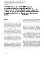LO-09-068 — Field Studies in the United States and United Kingdom of the Effectiveness of Mechanical Ventilation Systems on Indoor Air Quality in Hospitality Venues where Smoking is Allowed in Relation to Outdoor Air Conditions