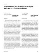 LO-09-084 — Experimental and Numerical Study of Airflows in a Full-Scale Room