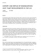 NT-87-03-2 — History and Status of Engine-Driven Heat Pump Developments in the U.S.