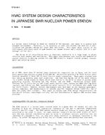 NT-87-06-2 — HVAC System Design Characteristics in Japanese BWR Nuclear Power Station