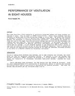 NT-87-07-4 — Performance of Ventilation in Eight Houses
