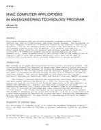 NT-87-08-1 — HVAC Computer Applications in an Engineering Technology Program