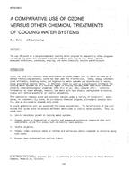 NT-87-09-2 — A Comparitive Use of Ozone Versus Other Chemical Treatments of Cooling Water Systems