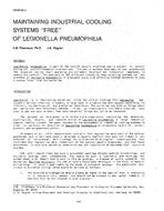 NT-87-09-4 — Maintaining Industrial Cooling Systems "Free" of Legionella Pneumophilia