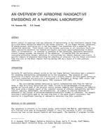 NT-87-12-2 — An Overview of Airborne Radioactive Emissions at a National Laboratory