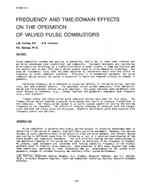 NT-87-14-4 — Frequency and Time-Domain Effects on the Operation of Valved Pulse Combusters