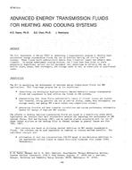 NT-87-15-5 — Advanced Energy Transmission Fluids for Heating and Cooling Systems