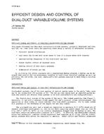 NT-87-16-3 — Efficient Design and Control of Dual-Duct Variable-Volume Systems