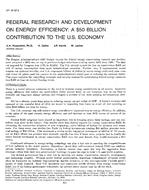 NY-87-07-5 — Federal Research and Development on Energy Efficiency: a $50 Billion Contribution to the U.S. Economy