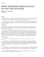 NY-87-10-1 — Rotary Compressor Design Evolution for Heat Pump Application