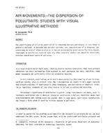 NY-87-13-3 — Air Movements Ã¢Â€Â” The Dispersion of Pollutants: with Visual Illustrative Methods