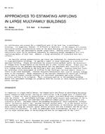 NY-87-14-1 — Approaches to Estimating Airflows in Large Multifamily Buildings