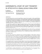 3020 — Experimental Study of Heat Transfer in Attics with a Small-Scale Simulator