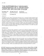 3030 — The Experimentally Measured Performance of a Linear Roof Aperture Daylighting System