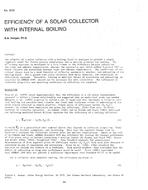 3032 — Efficiency of a Solar Collector with Internal Boiling