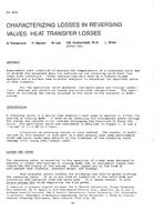 3034 — Characterizing Losses in Reversing Valves: Heat Transfer Losses